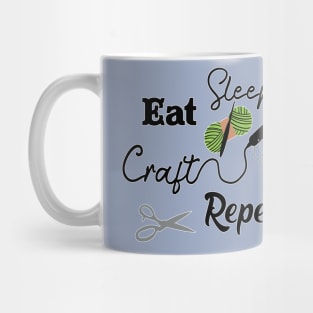 Eat, Sleep, Craft, Repeat Mug